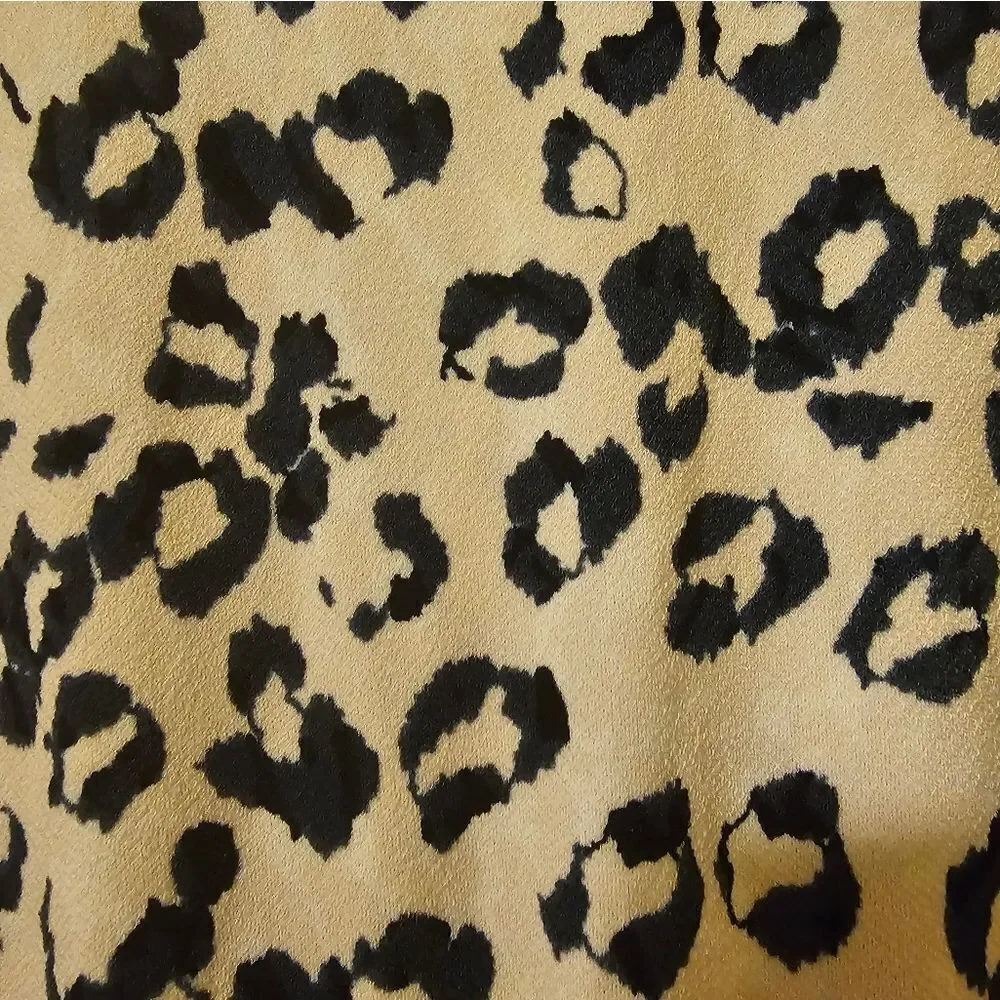 BANANA REPUBLIC Crossback Midi Dress Navy Off White Leopard‎ Print - Size Large - Picture 10 of 12